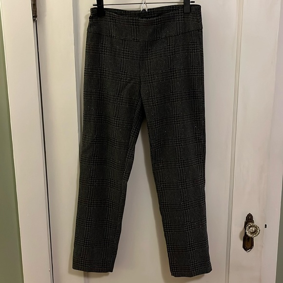 Ankle-Length Black and Gray Legging Trousers by Zac & Rachel (Size 6) - Picture 2 of 5